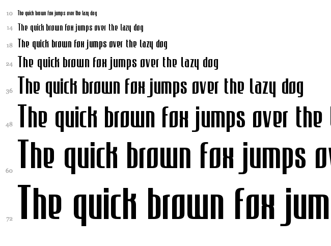 JECR font waterfall